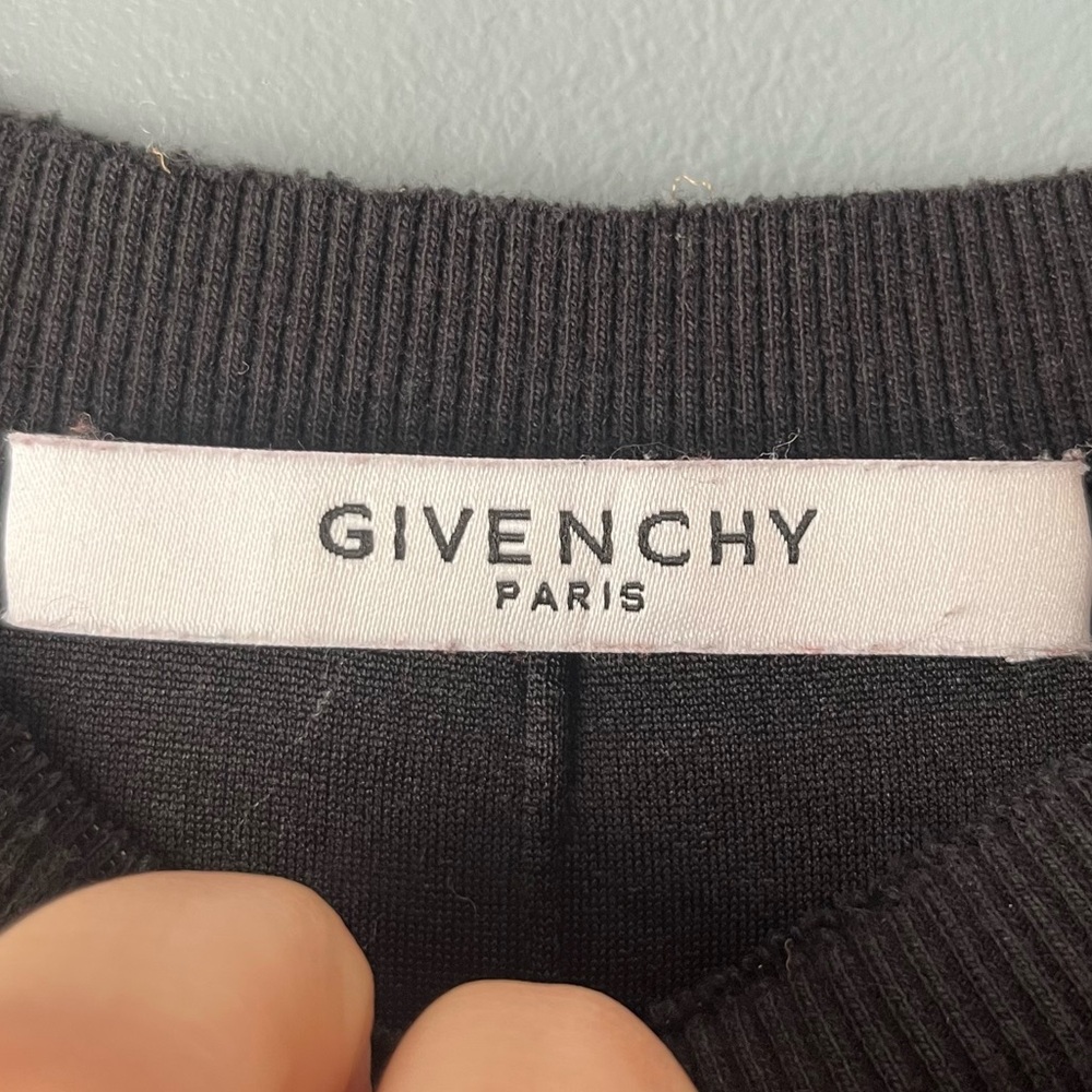Givenchy Paris Distressed Logo Pullover Sweatshirt - image 5